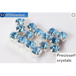 WH Chaton Preciosa Maxima Aquamarine - silver ss16