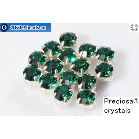 WH Chaton Preciosa Maxima Emerald - silver ss16