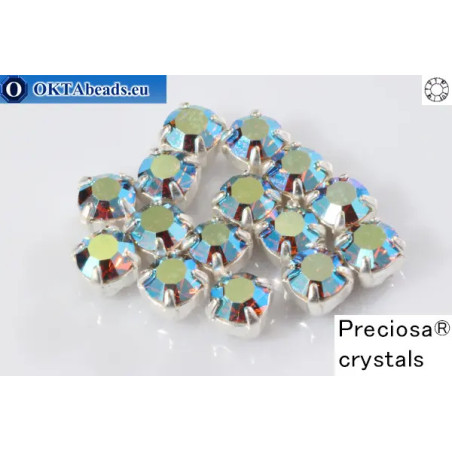 WH Chaton Preciosa Maxima Black Diamond AB - silver ss16