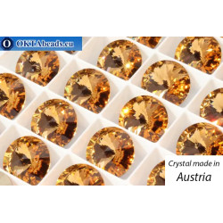 WH Austrian 1122 Rivoli Light Colorado Topaz 14mm