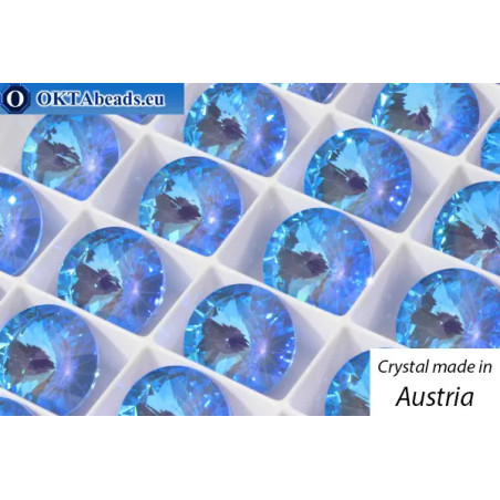 Austrian 1122 Rivoli Crystal Ocean DeLite 14mm