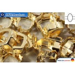 WH Sew on setting Mystic Square Light gold 14mm