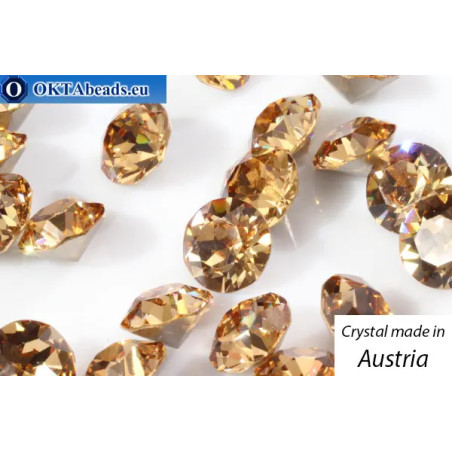 Austrian 1088 Chaton Light Colorado Topaz ss39/8