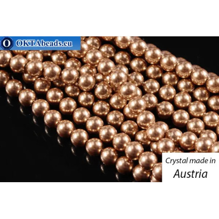 WH Austrian 5810 Pearls Crystal Bronze 2mm