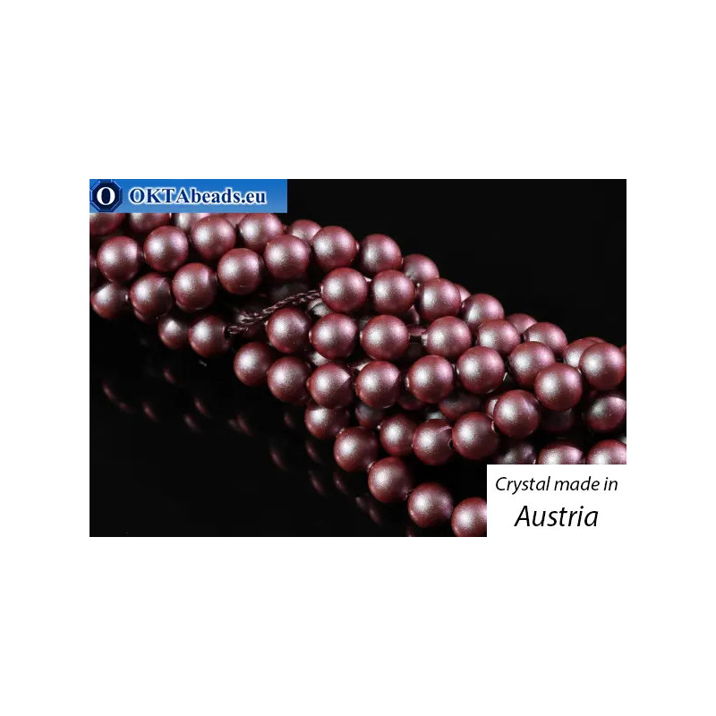 WH Austrian 5810 Pearls Crystal Iridescent Red 2mm