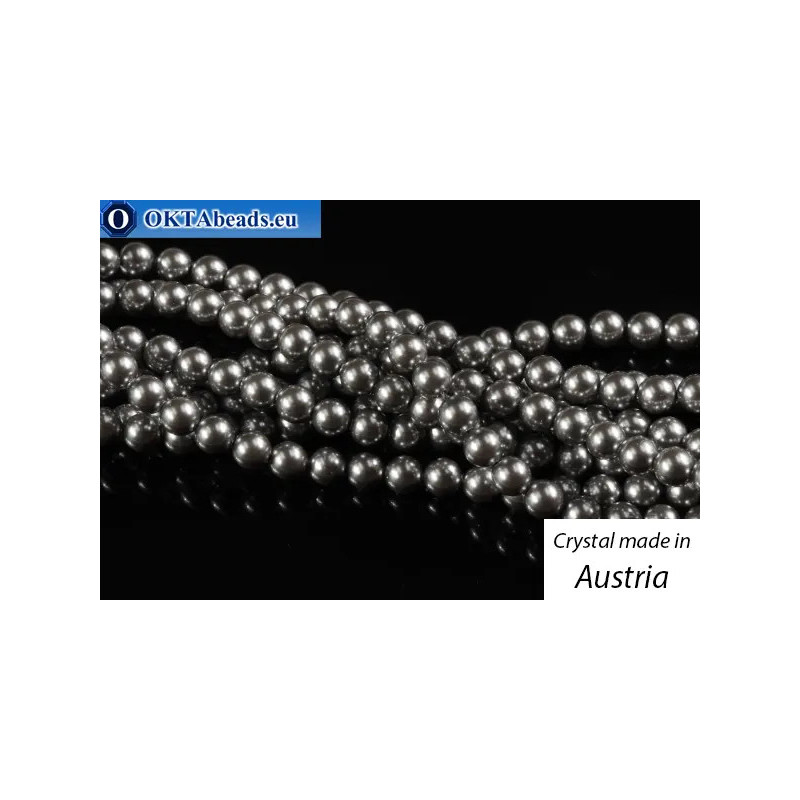 WH Austrian 5810 Pearls Crystal Grey 4mm