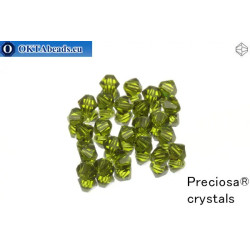 Preciosa Crystal Bicone - Olivine 4mm