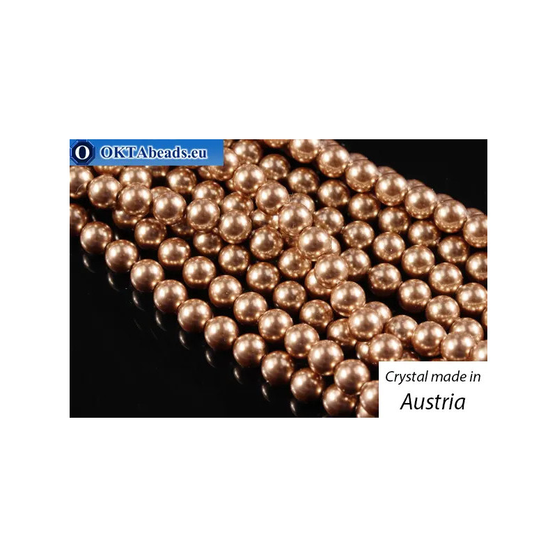 Austrian 5810 Pearls Crystal Bronze 2mm