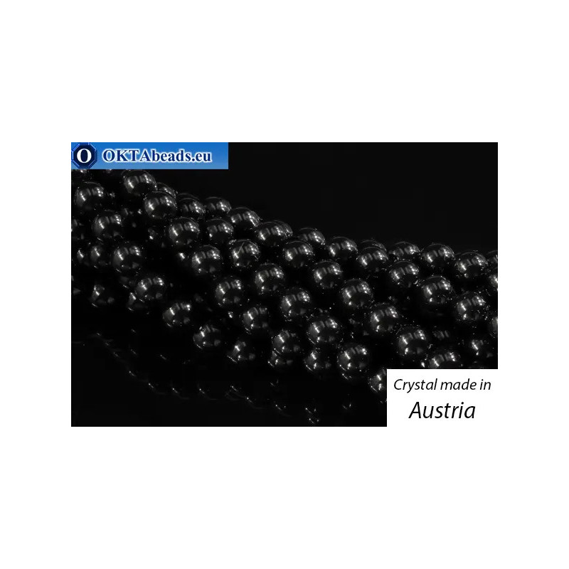 Austrian 5810 Pearls Crystal Mystic Black 2mm