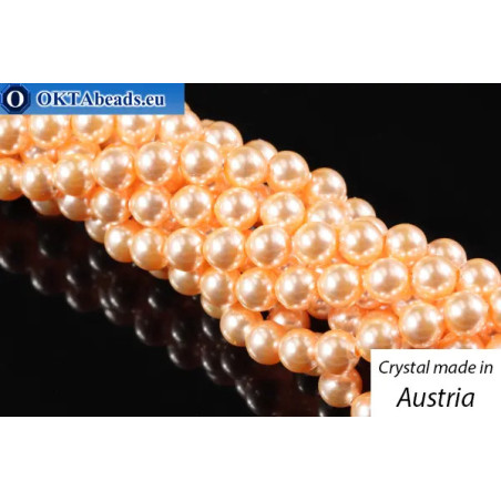 Austrian 5810 Pearls Crystal Peach 3mm