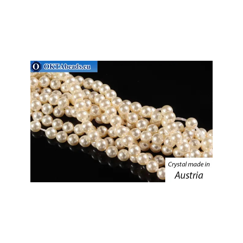 Austrian 5810 Pearls Crystal Creamrose 4mm