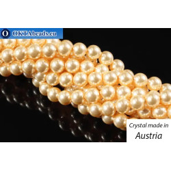 Austrian 5810 Pearls Crystal Light Gold 5mm