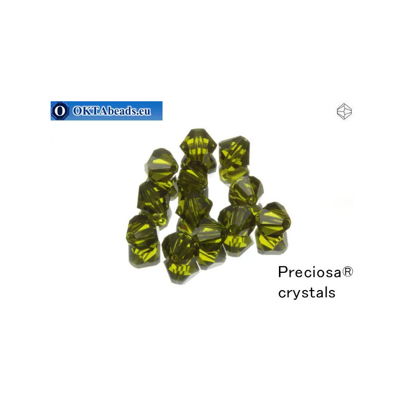 Preciosa Crystal Bicone - Olivine 6mm