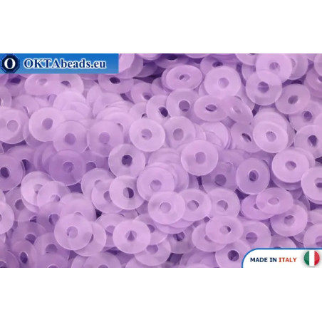 Italian flat sequins Lavanda Fancy (506F) 4mm