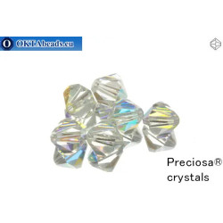 Preciosa Crystal Bicone - Crystal AB 8mm
