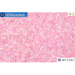 MIYUKI Beads Delica Lined Pink AB 11/0 (DB71)