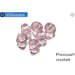 Preciosa Crystal Bicone - Pink Sapphire 8mm