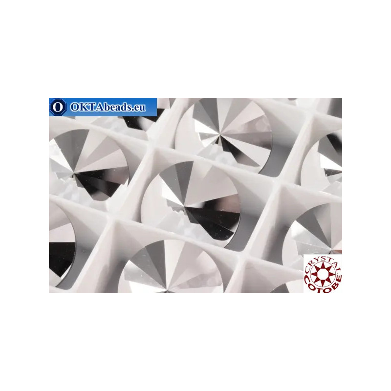 WH COTOBE Crystal 1122 Rivoli Silver Metallic 14mm