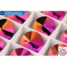 WH COTOBE Crystal 1122 Rivoli Orange Purple Metallic 14mm