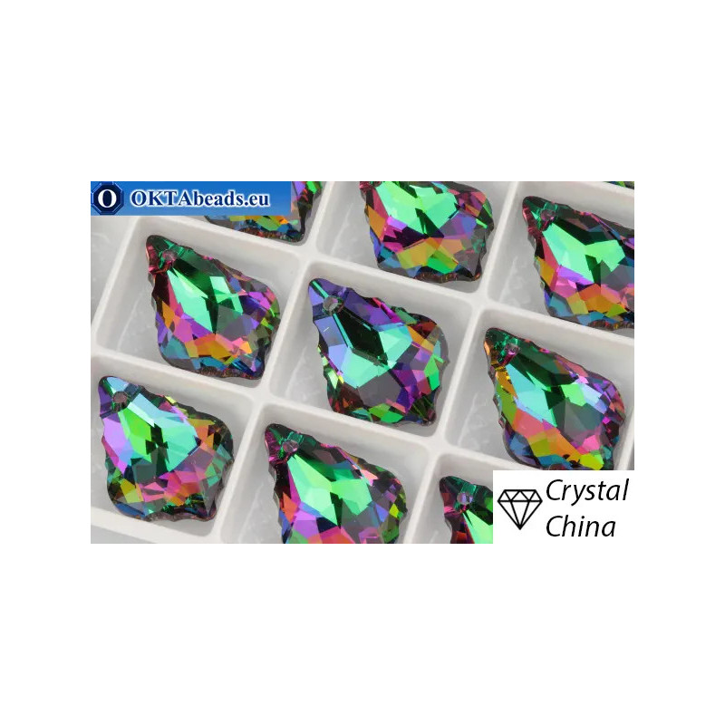 Chinarovsky Baroque Crystal Volcano 22*15mm