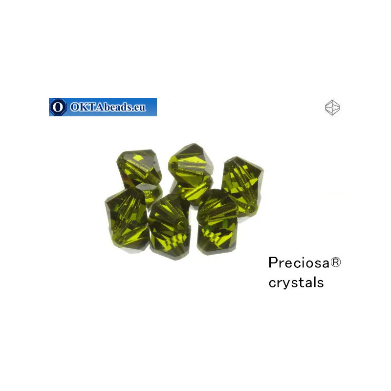 Preciosa Crystal Bicone - Olivine 8mm