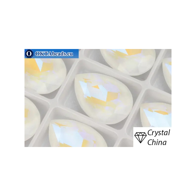 Chinarovsky Drop Crystal Blue Glow 30*20mm