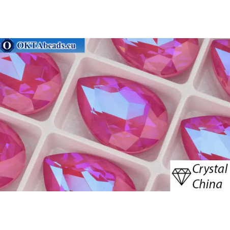 Chinarovsky Drop Fuchsia Blue Glow 30*20mm