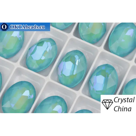 Chinarovsky Oval Aquamarine Blue Glow 18*13mm