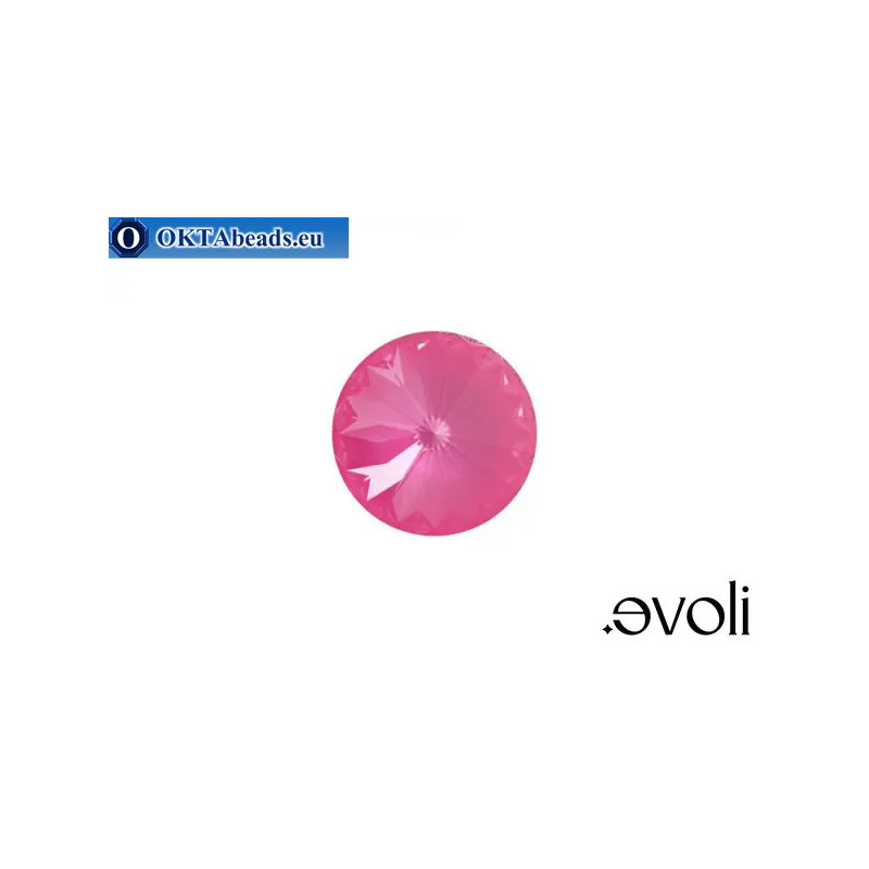 Austrian Rivoli 1122 Crystal Electric Pink Ignite 14mm