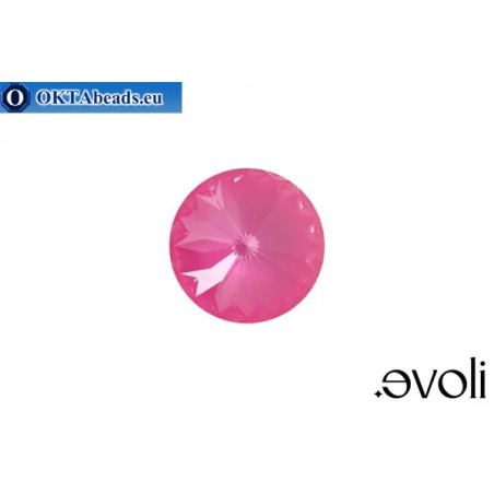 Austrian Rivoli 1122 Crystal Electric Pink Ignite 14mm