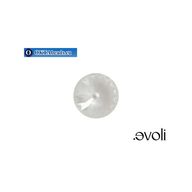Austrian Rivoli 1122 Crystal Electric White Ignite 14mm