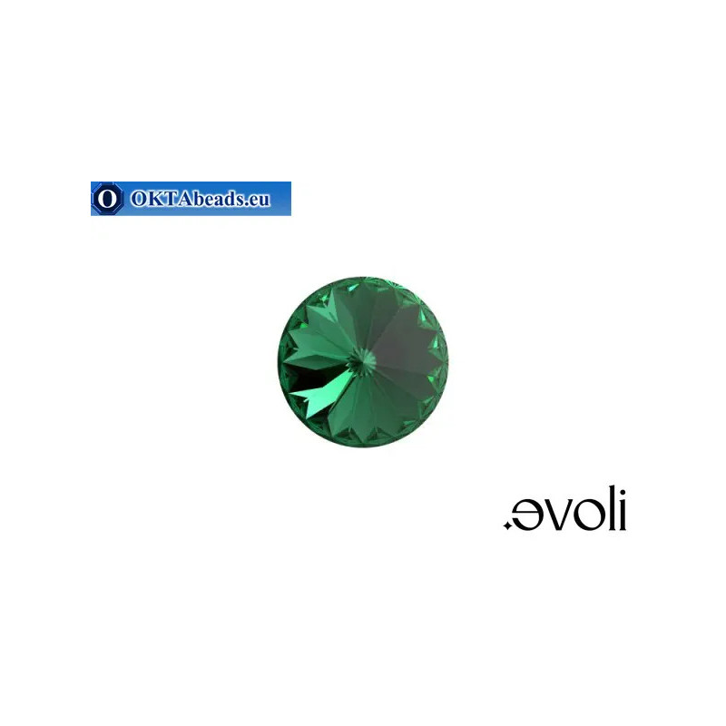 Austrian Rivoli 1122 Majestic Green 14mm