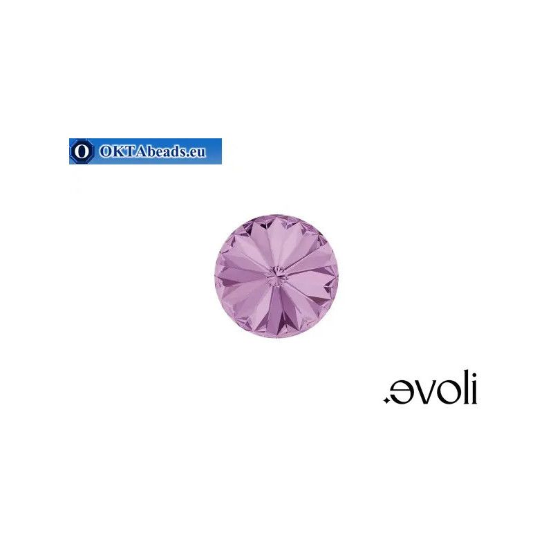 Austrian Rivoli 1122 Light Amethyst Unfoiled 14mm