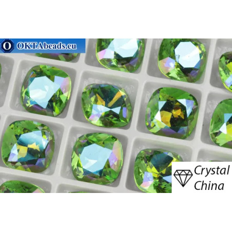 WH Chinarovsky Cushion Peridot Shimmer 12mm