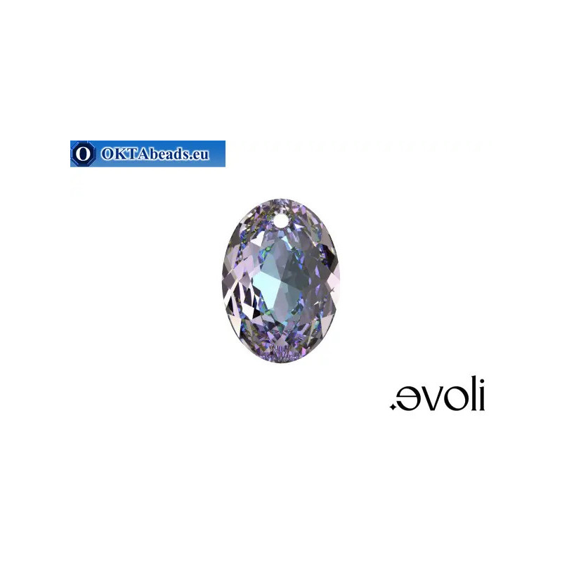 WH Austrian Elliptic Cut 6438 Crystal Vitrail Light 9mm