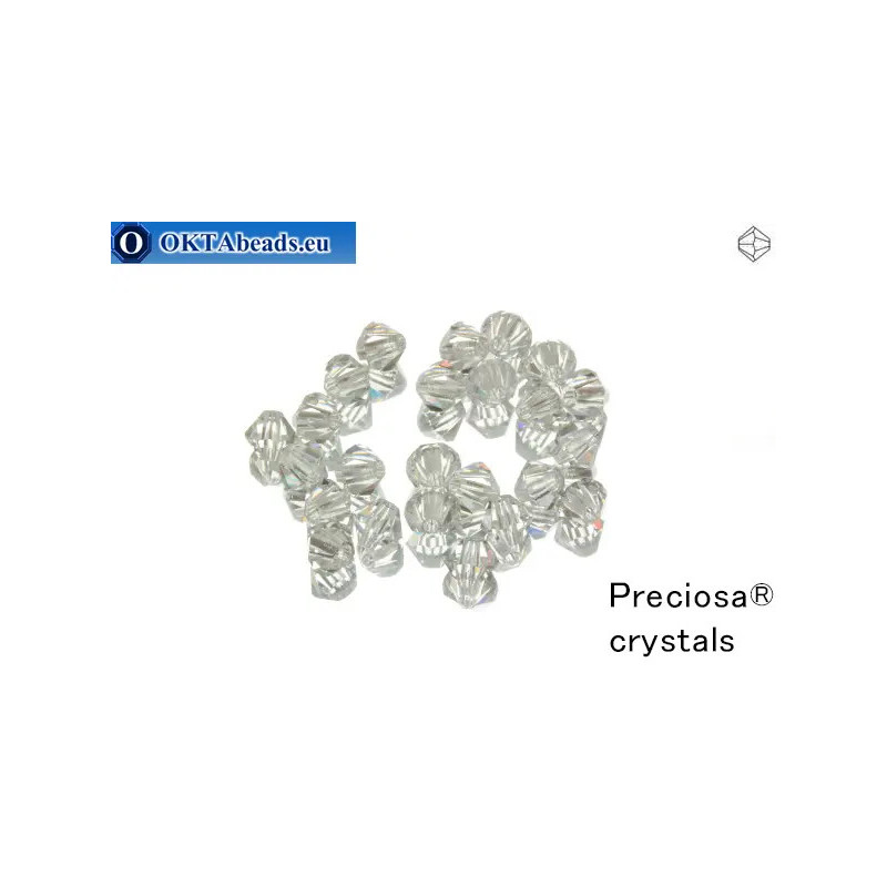 Preciosa Crystal Bicone - Crystal 3mm