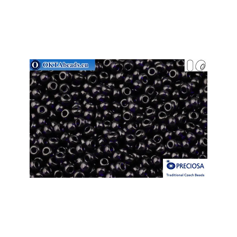 Preciosa czech seed beads 1 quality dark sapphire (30110) 10/0