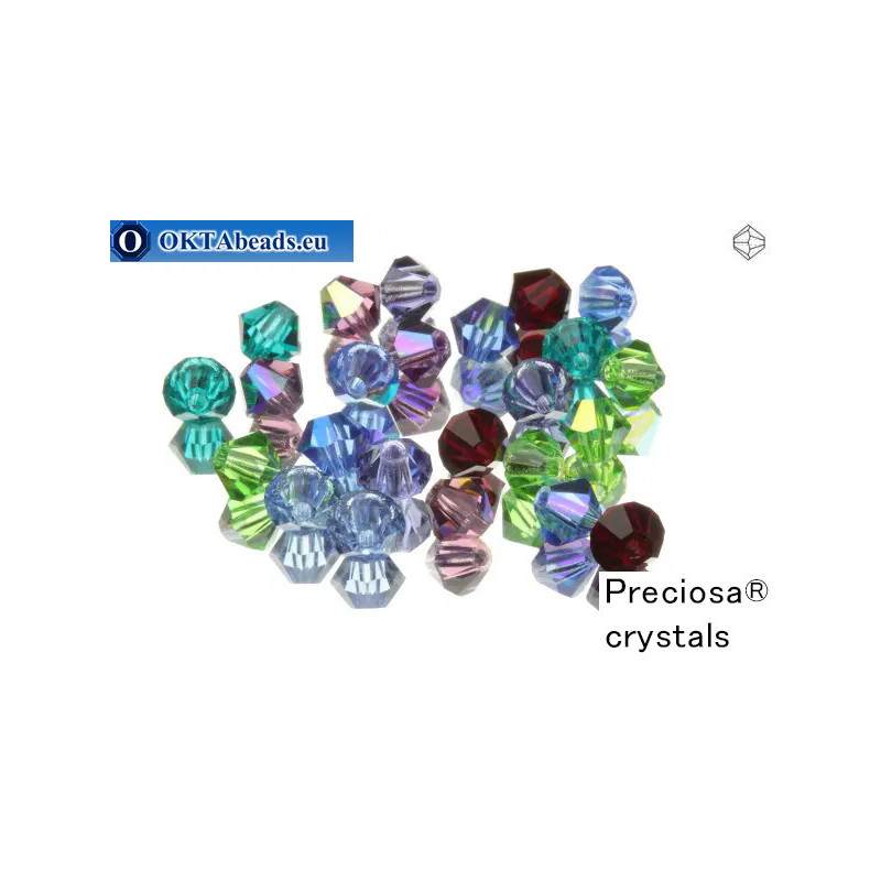 Preciosa Crystal Bicone - Gemtones 3mm