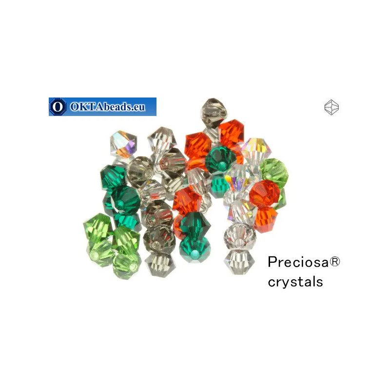 Preciosa Crystal Bicone - Enigmatic Grey 3mm