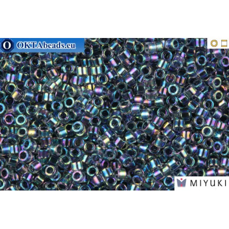 MIYUKI Beads Delica Lined Dark Blue AB 11/0 (DB86)