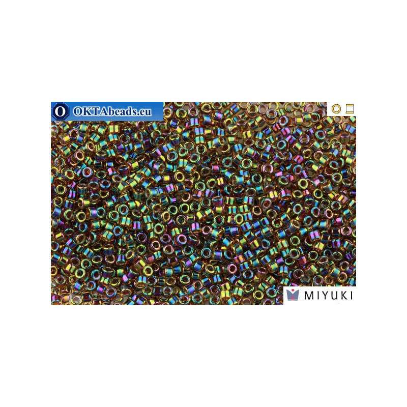 MIYUKI Beads Delica Rootbeer Amber AB 11/0 (DB87)